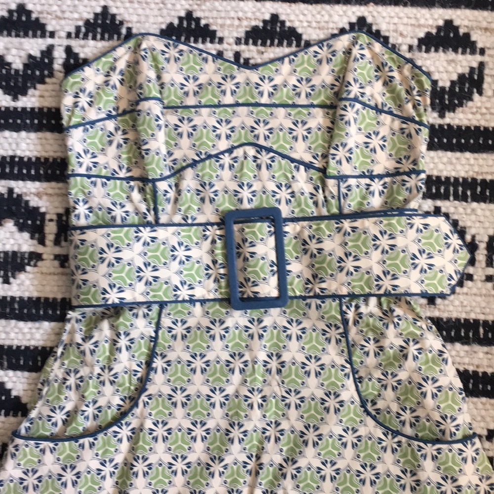 Susana Monaco strapless dress with belt